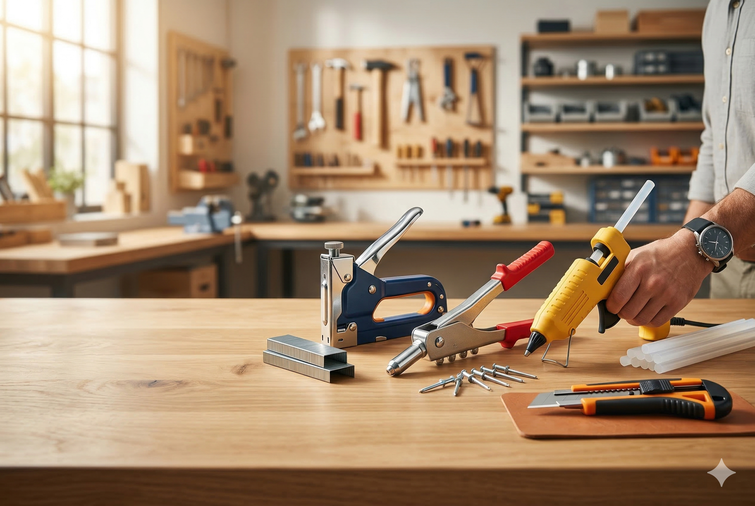 Team collaborating in a warm office