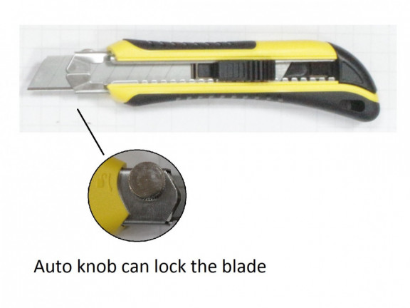 Utility Knife w/ Blade Locking Knob
